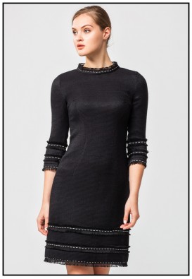 Чорна сукня з ексклюзивного жаккарду