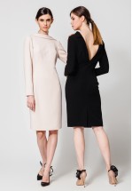 Черное платье-пиджак