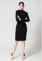 Черное платье-пиджак