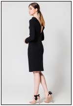 Черное платье-пиджак