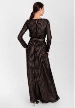 Чорна вечірня довга сукня