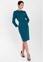 Ділова сукня у кольорі смарагд