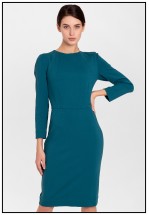 Ділова сукня у кольорі смарагд