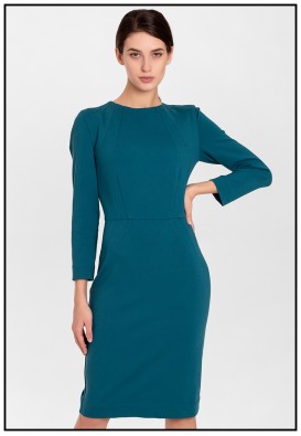 Ділова сукня у кольорі смарагд