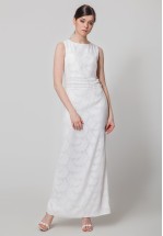 Довга шифонова сукня