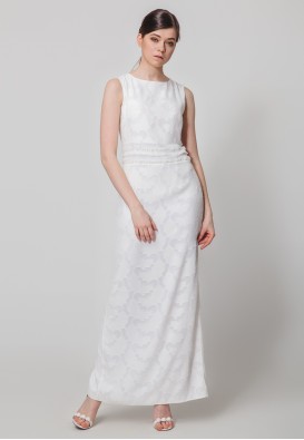 Довга шифонова сукня