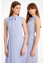 Довга шифонова сукня