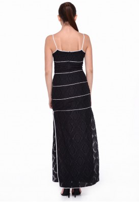 Довгий сарафан на бретелях