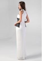 Ексклюзивна біла довга сукня