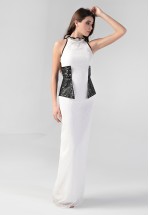 Ексклюзивна біла довга сукня