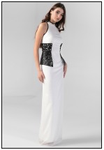 Ексклюзивна біла довга сукня