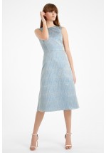 Ексклюзивна сукня міді з жаккарду