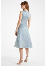 Ексклюзивна сукня міді з жаккарду