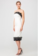 Елегантна коктейльна сукня-бюстьє