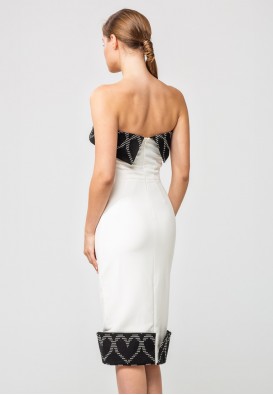 Елегантна коктейльна сукня-бюстьє