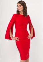 Елегантна червона сукня міді