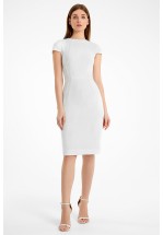Елегантна молочна сукня-футляр