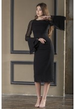 Елегантна сукня-футляр з рукавами-кльош