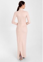 Елегантна довга сукня з екозамші