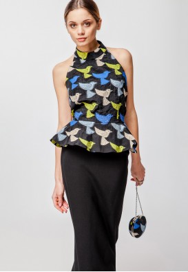 Елегантний корсет-жакет із напіввідкритою спиною