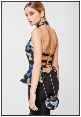 Елегантний корсет-жакет із напіввідкритою спиною