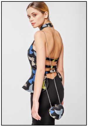 Елегантний корсет-жакет із напіввідкритою спиною