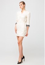 Фактурна сукня з еко хутром