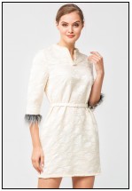 Фактурна сукня з еко хутром