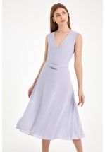 Фіалкова сукня із шифону
