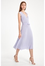 Фіалкова сукня із шифону