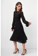 Коктейльна чорна сукня