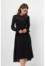 Коктейльна чорна сукня