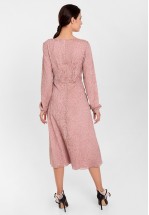 Коктейльное платье цвета пыльной розы