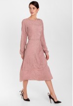 Коктейльное платье цвета пыльной розы