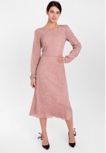 Коктейльное платье цвета пыльной розы