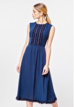 Коктейльное платье из шифона