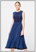 Коктейльное платье из шифона