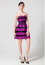 Коктейльна сукня міні в кольорі фуксія