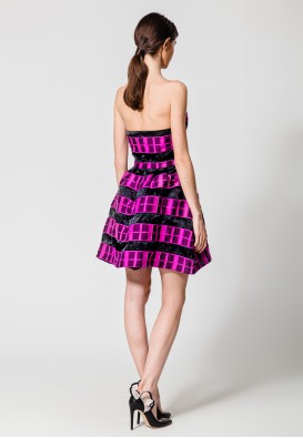 Коктейльна сукня міні в кольорі фуксія