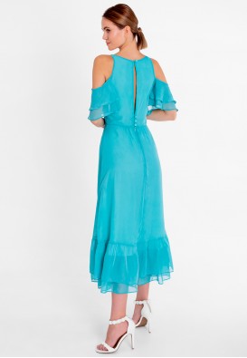 Коктейльна сукня з відкритими плечима