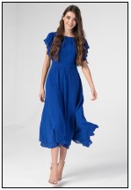 Коктейльна сукня у кольорі електрик