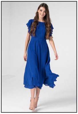 Коктейльна сукня у кольорі електрик