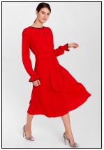 Коктейльна сукня в червоному кольорі