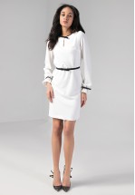 Коктейльна сукня в молочному кольорі