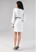 Коктейльна сукня в молочному кольорі