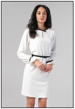 Коктейльна сукня в молочному кольорі