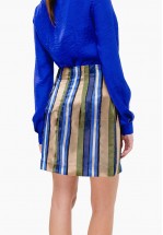 Спідниця міні із натурального шовку