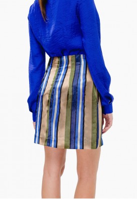 Спідниця міні із натурального шовку