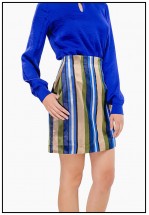 Спідниця міні із натурального шовку