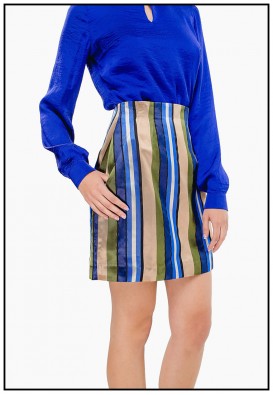 Спідниця міні із натурального шовку